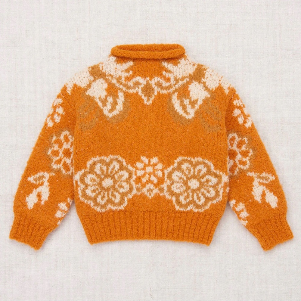 NWT Misha and Puff Boucle Simple Sweater
Squash Blossom Antique Floral Size 3y